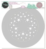 Scrapbooking - Aladine Szablon okrągły, gwiazdki, 28 cm - miniaturka - grafika 1