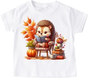 Koszulka z jeżem - wzór jeż46 - Koszulki dla dziewczynek Koszulka z jeżem - wzór jeż46 - Koszulki dla dziewczynek - miniaturka - grafika 1