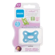 Smoczki uspokajające - MAM Comfort 1 Silicone Pacifier 0-2m Blue smoczek 1 szt dla dzieci - miniaturka - grafika 1