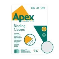 Artykuły biurowe - Okładka do bindowania A4 150mic FELLOWES APEX transparentna 100szt. /6500001/ - miniaturka - grafika 1