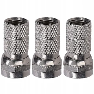 3x WTYK SAT. ZŁĄCZE TYPU F 6,8 mm ALUMINIOWY LIBOX - Kable - miniaturka - grafika 1