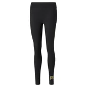 Legginsy - Legginsy damskie Puma ESSENTIAL+ METALLIC czarne 84830701-S - miniaturka - grafika 1