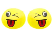 Zabawki zręcznościowe - Miękka Piłeczka Piłka Buźka Emoji Żółta 9cm - miniaturka - grafika 1