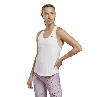 Damska koszulka bez rękawów REEBOK ID TRAIN MESH BACK TANK HN4376 – Biały - Koszulki i topy damskie - miniaturka - grafika 1