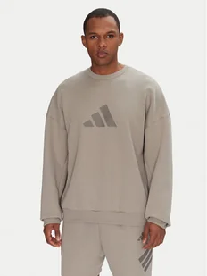 adidas Bluza Future Icons 3 Bar Logo JI8771 Beżowy Loose Fit - Bluzy męskie - miniaturka - grafika 1