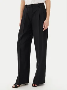 Tommy Hilfiger Spodnie materiałowe WW0WW45460 Czarny Relaxed Fit - Spodnie sportowe damskie - miniaturka - grafika 1