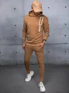 Dresy męskie - Dres męski kamelowy Dstreet AX0684-L - miniaturka - grafika 1