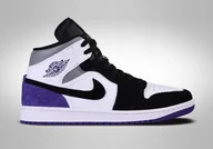 Buty sportowe męskie - Nike Air Jordan 1 Retro MID Se Court Purple Eur 42 Us 8,5 - miniaturka - grafika 1