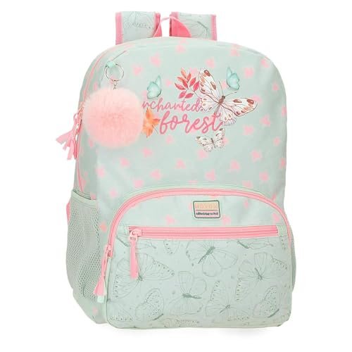 Movom Enchanted Forest Plecak szkolny z możliwością dostosowania do koszyka zielony 31 x 42 x 13 cm Poliester 16,93 l, zielony, 31 x 42 x 13 cm, plecak szkolny z możliwością dostosowania do wózka,