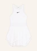 Sukienki - Nike Sukienka Tenisowa Nikecourt Dri-Fit Slam weiss - miniaturka - grafika 1