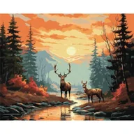 Malowanie po numerach - Ideyka Malowanie po numerach - Elegancki jeleń 40x50cm - miniaturka - grafika 1