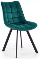 Krzesła - Krzesło tapicerowane K332 turkus, nogi - czarne metalowe - miniaturka - grafika 1
