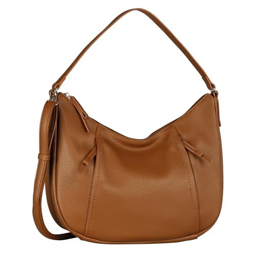 TOM TAILOR Beca Hobo Bag damska torba na ramię, średnia, brązowy (cognac), m