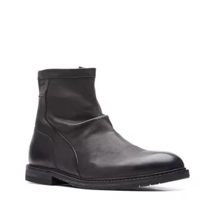 Clarks Clarkdale Top [black leather] - rozmiar 44 - Botki męskie - miniaturka - grafika 1