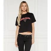 Koszulki i topy damskie - Guess Jeans T-shirt | Cropped Fit - miniaturka - grafika 1