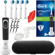 Końcówki do szczoteczek elektrycznych - Oral-B Oral-B Vitality 100 czarna + 4 końcówki zamienne - miniaturka - grafika 1