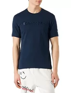 Koszulki męskie - Champion Męski t-shirt Rochester 1919 z logo Crewneck S, granatowy (Eco-Future), XL, granatowy (Eco-future), XL - miniaturka - grafika 1