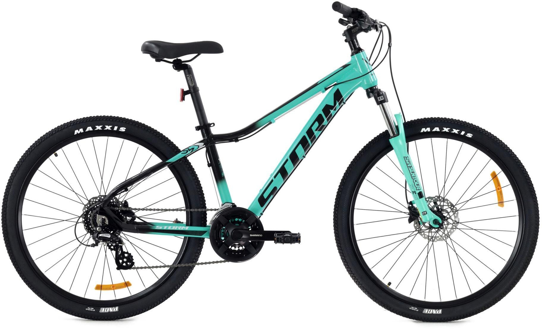 Storm Rower damski MTB Storm Shark 2.0 HD koła 27,5 cala rama 15 cali turkusowo-czarny 15