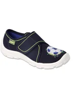 Kapcie damskie - Chłopięce kapcie granatowe Befado - miniaturka - grafika 1