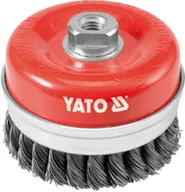 Materiały ścierne - Yato Szczotka Doczołowa 125Mm, Na Gwint M14, Drut Skręcany  47691 - miniaturka - grafika 1