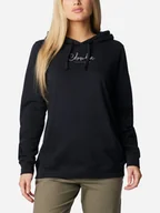 Bluzy damskie - Bluza damska z kapturem długa Columbia Trek Graphic Treatment Hoodie 2051611011 S Czarna (195981031331) - miniaturka - grafika 1