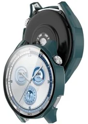 Bizon Etui ze szkłem do zegarka Case+Glass Watch do Huawei Watch GT 5 46 mm, zielone - Akcesoria do smartwatchy - miniaturka - grafika 1