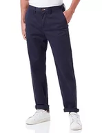 Spodnie męskie - GANT Klasyczne spodnie męskie Regular Twill Chinos, granatowe, standardowe, morski, 38W / 32L - miniaturka - grafika 1