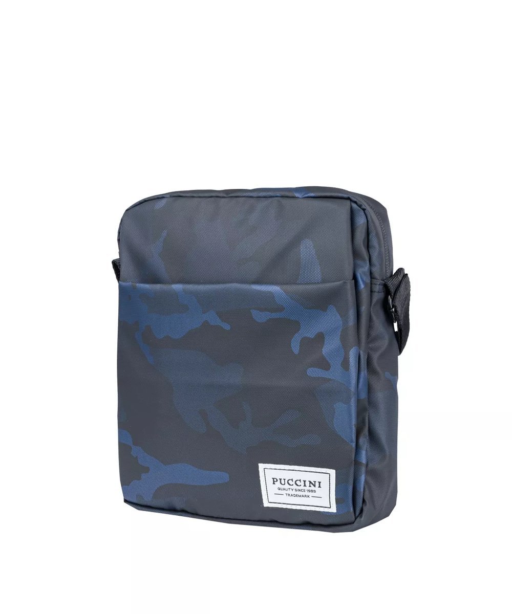 Saszetka Nerka Męska Torba Listonoszka PUCCINI Camo Moro Granatowa BM4028 7