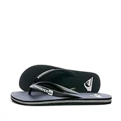 Klapki i japonki męskie - Quiksilver Męskie klapki Molokai, Czarny Black Black White XkkW, 46 EU - miniaturka - grafika 1