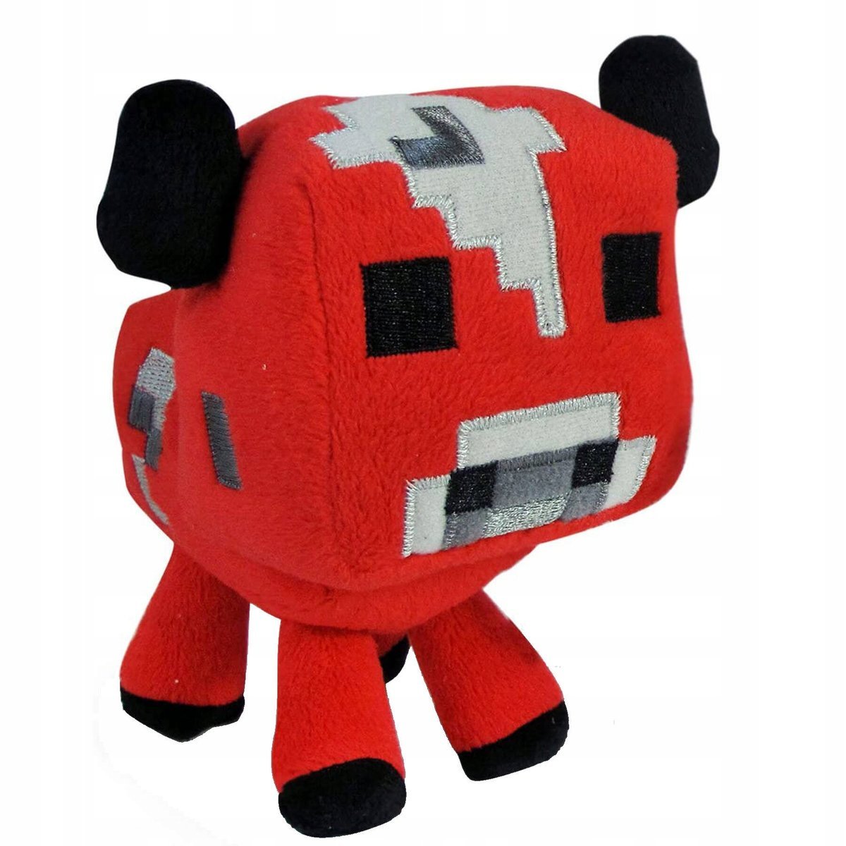 MASKOTKA Z GRY MINECRAFT GRZYBOWA KROWA CZERWONA PRZYTULANKA PLUSZOWA DUŻA
