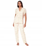 Piżamy damskie - Piżama TRIUMPH damska Boyfriend Fit PW 01 Komplet góra dół Wiskoza 46 - miniaturka - grafika 1