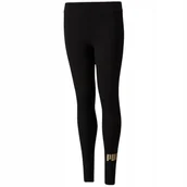 Legginsy - Legginsy dla dzieci Puma ESS+Logo czarne 587050 56 116cm - miniaturka - grafika 1