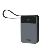 Powerbanki - Vinnic DAMAVAND 2 Litowo-polimerowy (LiPo) 20000 mAh Ciemny Szary, Szary - miniaturka - grafika 1