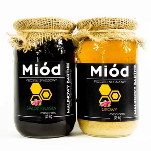 Zestaw Miodów Spadź Iglasta i Lipa - 2 kg - Miód - miniaturka - grafika 1