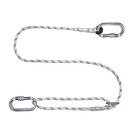 Łańcuchy i liny stalowe - Linka opasująca z regulacją długości 2 m z karabińczykami - miniaturka - grafika 1