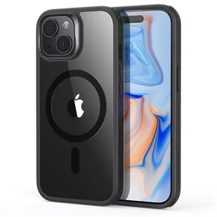 Etui APPLE IPHONE 15 ESR CH Halolock MagSafe transparentne czarne - Etui i futerały do telefonów - miniaturka - grafika 2