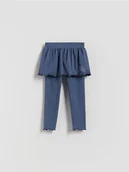 Spodnie i spodenki dla dziewczynek - Reserved - Spodnie ze spódnicą - granatowy - miniaturka - grafika 1