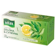 Herbata - Herbata Vitax Inspirations Zielona Z Cytryną (20 Saszetek) 30G Zawieszka - miniaturka - grafika 1