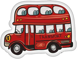 Poduszka dekoracyjna Autobus KSZ191034 30 x 44 cm - Kołdry i poduszki dla dzieci - miniaturka - grafika 1