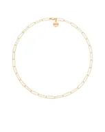 Łańcuszki - Złoty owalny łańcuch - miniaturka - grafika 1