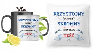 Dla Teścia Zestaw Kubek Magiczny + Poduszka z Nadrukiem ze Zdjęciem - Gadżety dla niej i dla niego - miniaturka - grafika 1