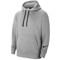 Bluzy męskie - BLUZA NIKE PARK 26 FLEECE HOODY SWOOSH IO9035-063 SZARY XXXL - miniaturka - grafika 1