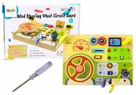Zabawki sensoryczne - Tablica Analogowa Sensoryczna Manipulacyjna Samochód Światła LED - miniaturka - grafika 1