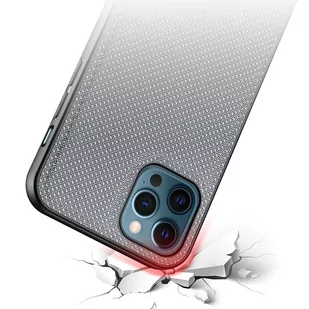 Dux Ducis Fino etui pokrowiec pokryty nylonowym materiałem iPhone 12 Pro / iPhone 12 szary - Etui i futerały do telefonów - miniaturka - grafika 4