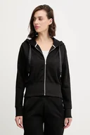 Bluzy damskie - BOSS bluza lounge damska kolor czarny z kapturem gładka 50545635 - miniaturka - grafika 1