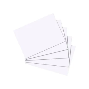 Herlitz 10621449 karta katalogowa Biały 100 szt. - Teczki i skoroszyty - miniaturka - grafika 1