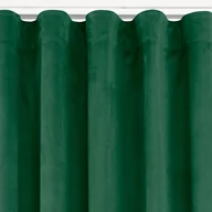 Zasłony - Zasłona VILA kolor butelkowa zieleń styl klasyczny taśma wave transparentna 7 cm velvet 135x245 homede - CURT/HOM/VILA/VELVET/PL - miniaturka - grafika 1