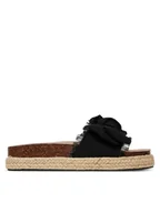 Espadryle damskie - DeeZee Espadryle 92529 Czarny - miniaturka - grafika 1