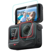 Akcesoria do kamer sportowych - Osłona ze szkła hartowanego 3 w 1 PULUZ do Insta360 Ace Pro - miniaturka - grafika 1