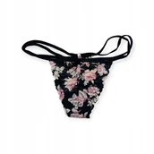 Majtki damskie - Koronkowe majtki stringi damskie VICTORIA'S SECRET M - miniaturka - grafika 1